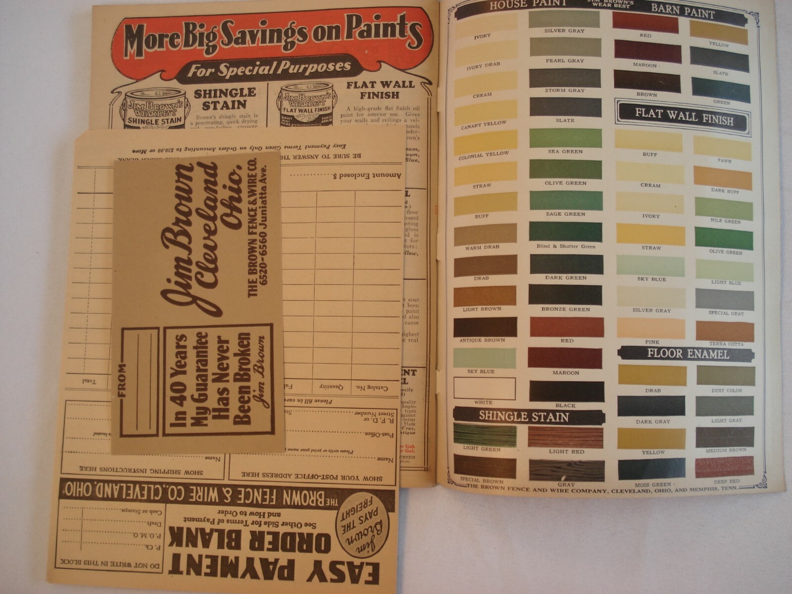 1930 CATALOG BARGAIN BOOK JIM BROWN FENCE & WIRE AGRICULTURAL FARM POULTRY