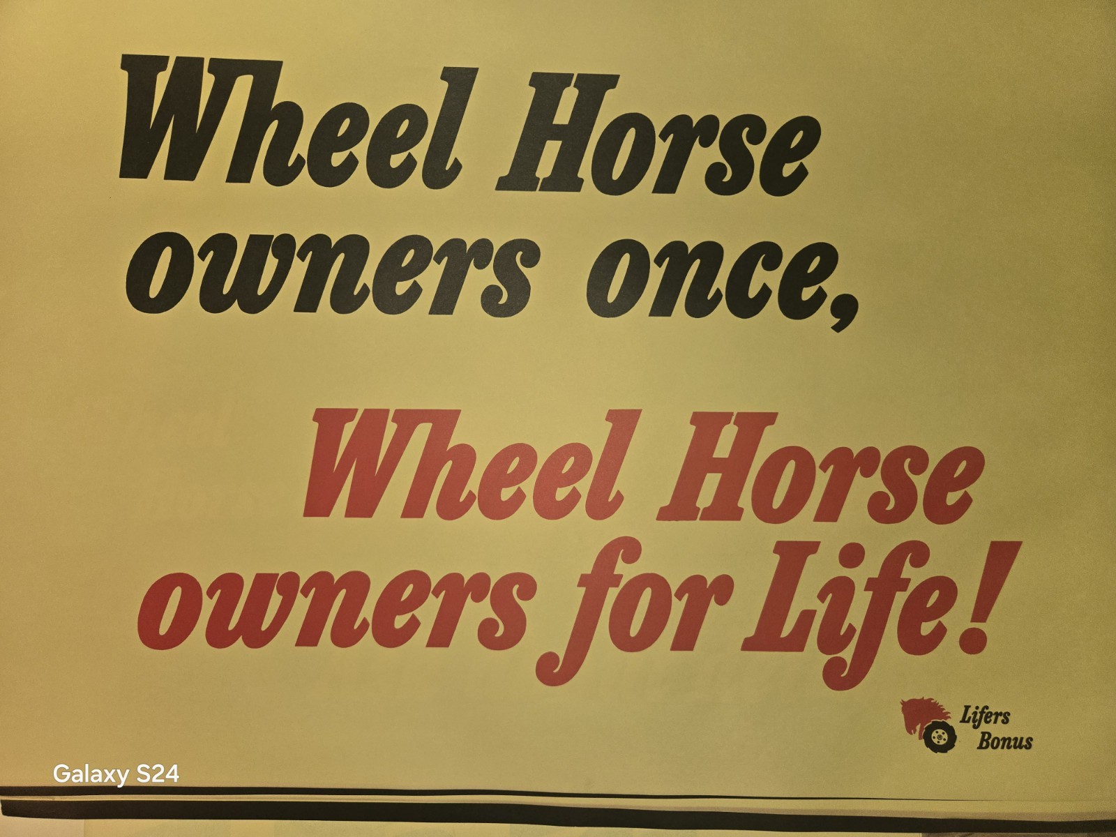 RARE LOT OF WHEEL HORSE POSTERS NOS WITH SOME AGE RELATED WEAR SEE ALL PICTURES!