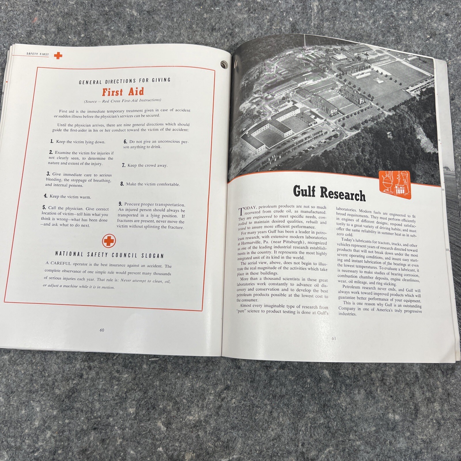 Vintage 1950&rsquo;s Gulf Oil Corporation FARM Tractor Guide / Maintenance OEM