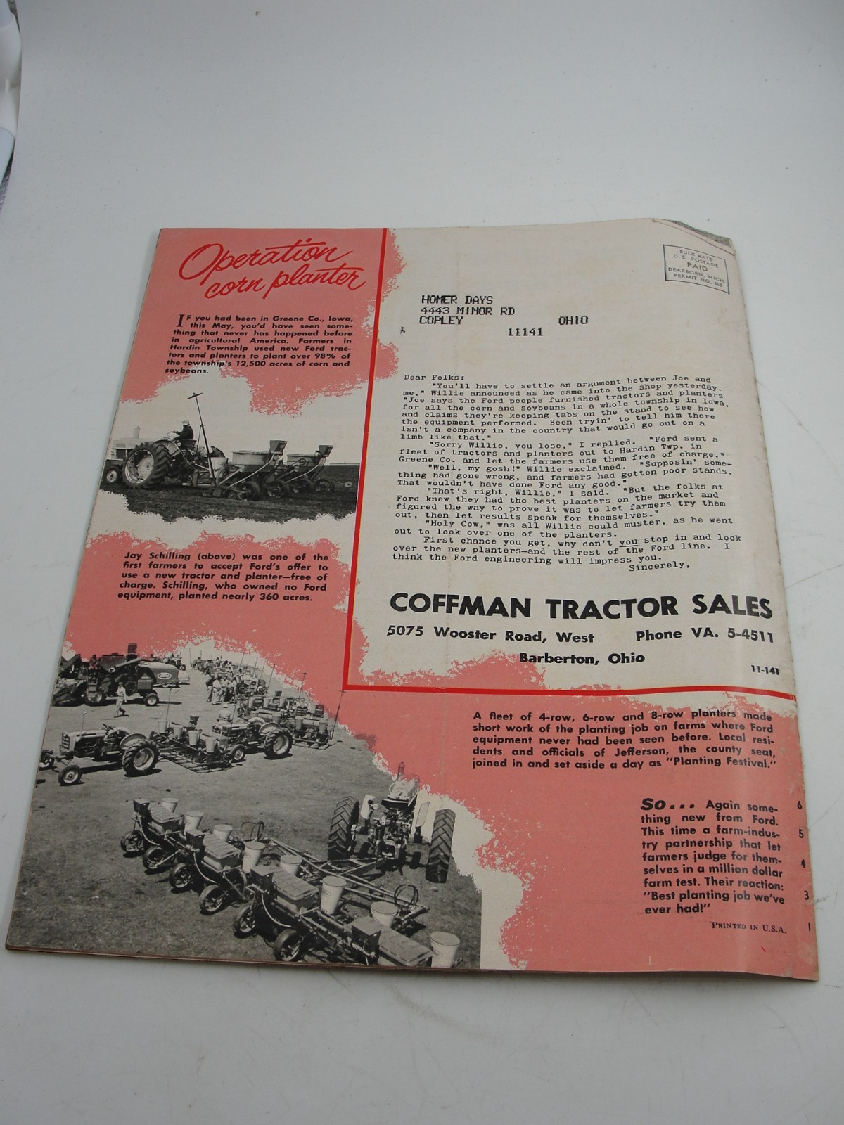 Ford Farming For More Profit Less Work Summer 1961 Brochure