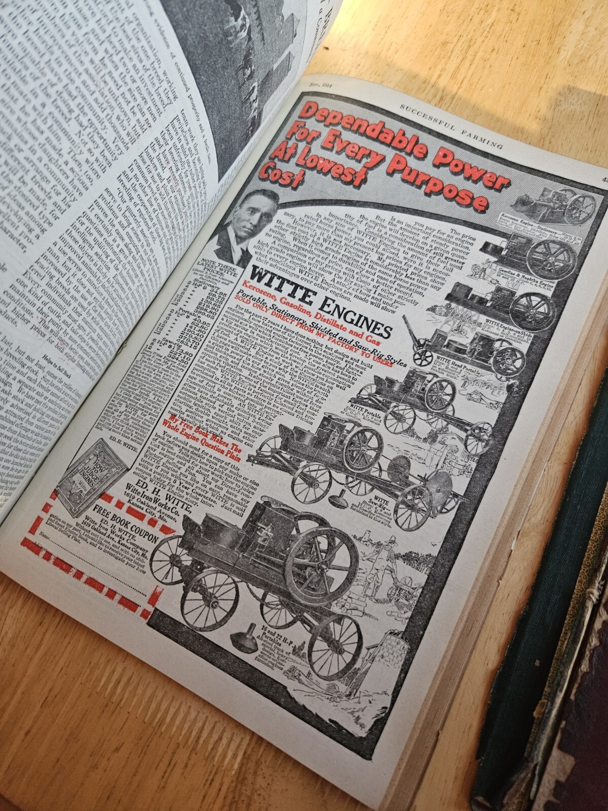 Vintage 1914 Successful FARMING Magazine 12 Months Bound DES MOINES IOWA