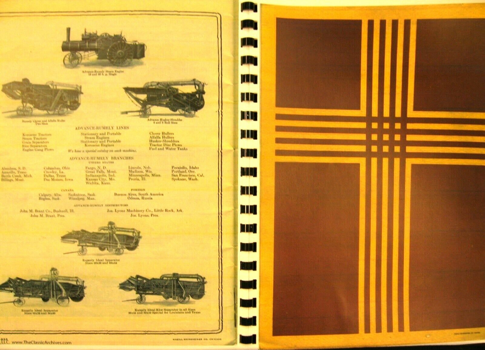 Vintage Advance- Rumely OIL PULL Farm Tractors Sales Catalogue All Models