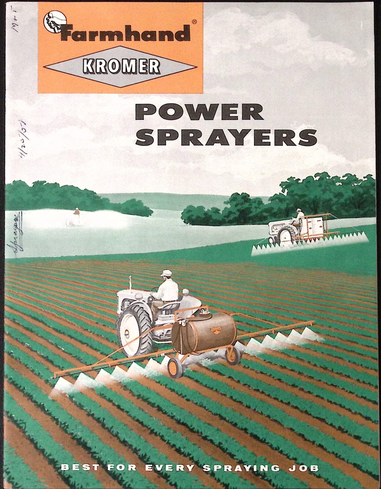 1952 Farmhand Kromer Power Sprayers Brochure Farmhand Company MN