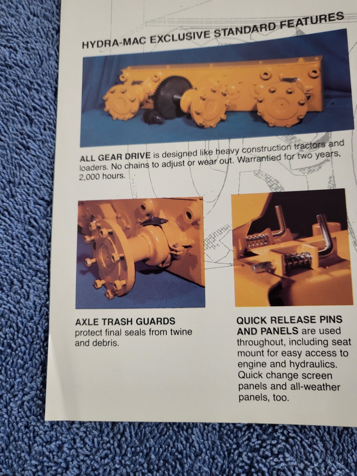 Vintage 1991 Hydra Mac 1450 1850 2650 Skid Steer Loader BROCHURE TRF Minnesota
