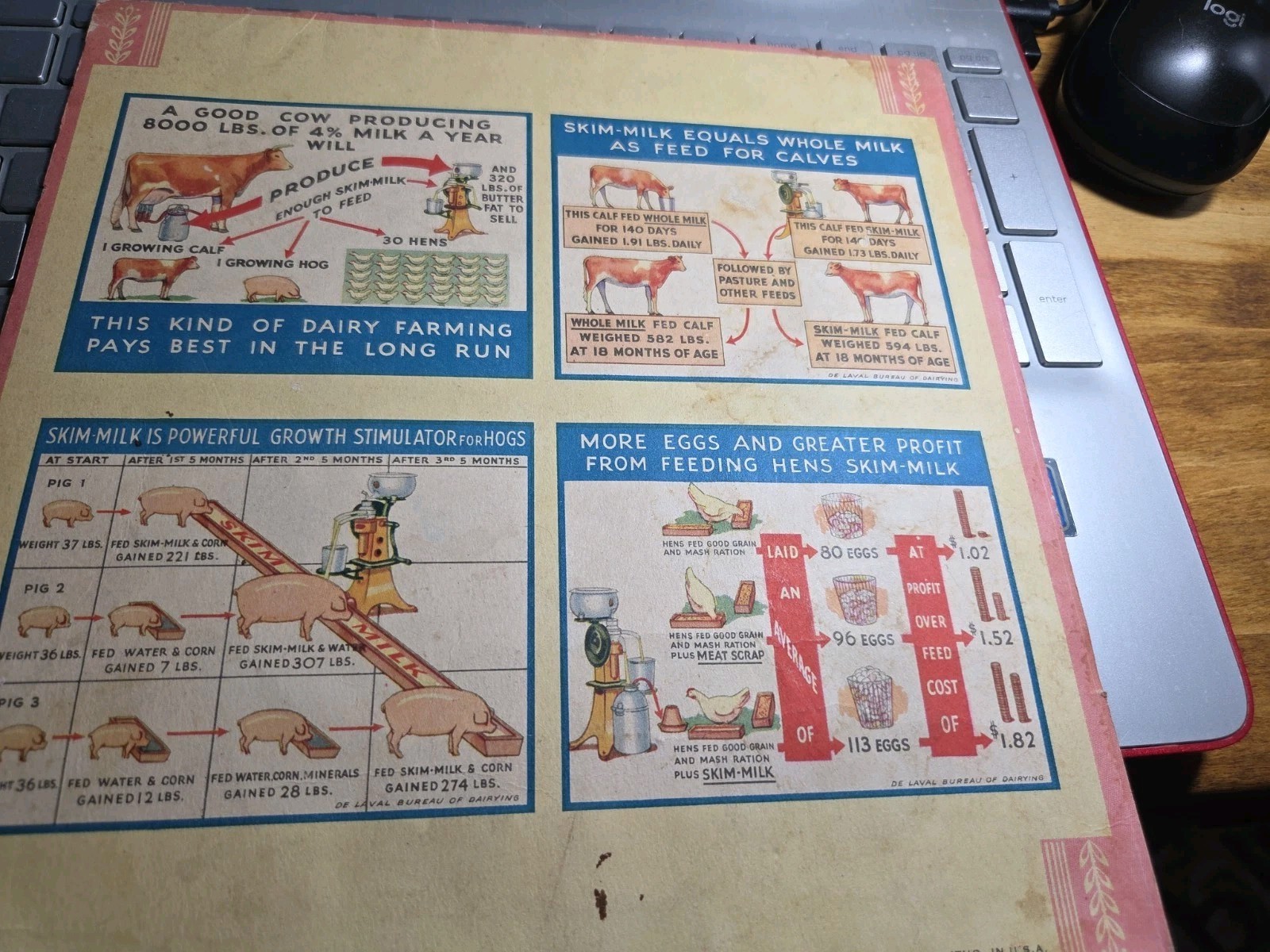 1936 Endicott Coop G L F Inc Union N Y Complete Advertsing Calendar