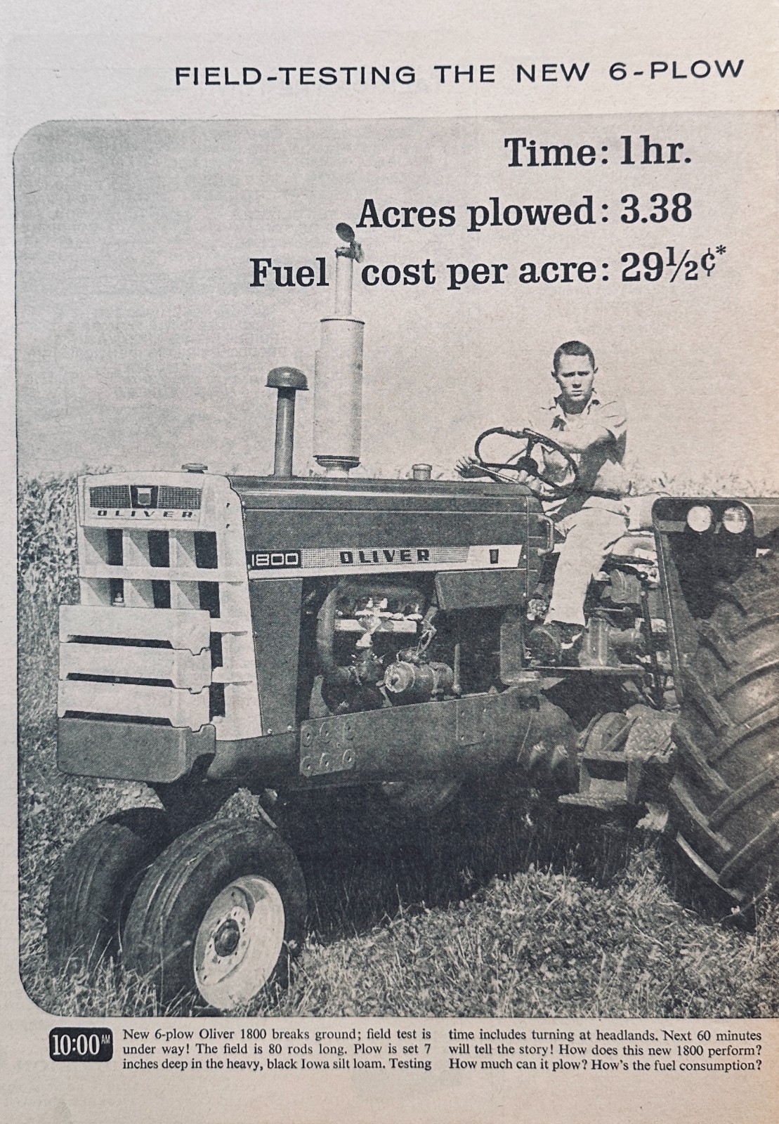 Lot of 3 Early Sixties Oliver Farm Equipment Ads Set #896