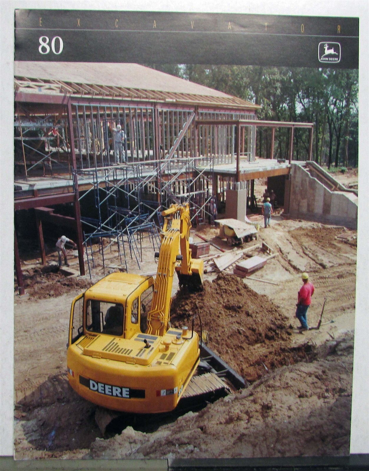1999 John Deere 80 Excavator Specification Construction Sales Brochure