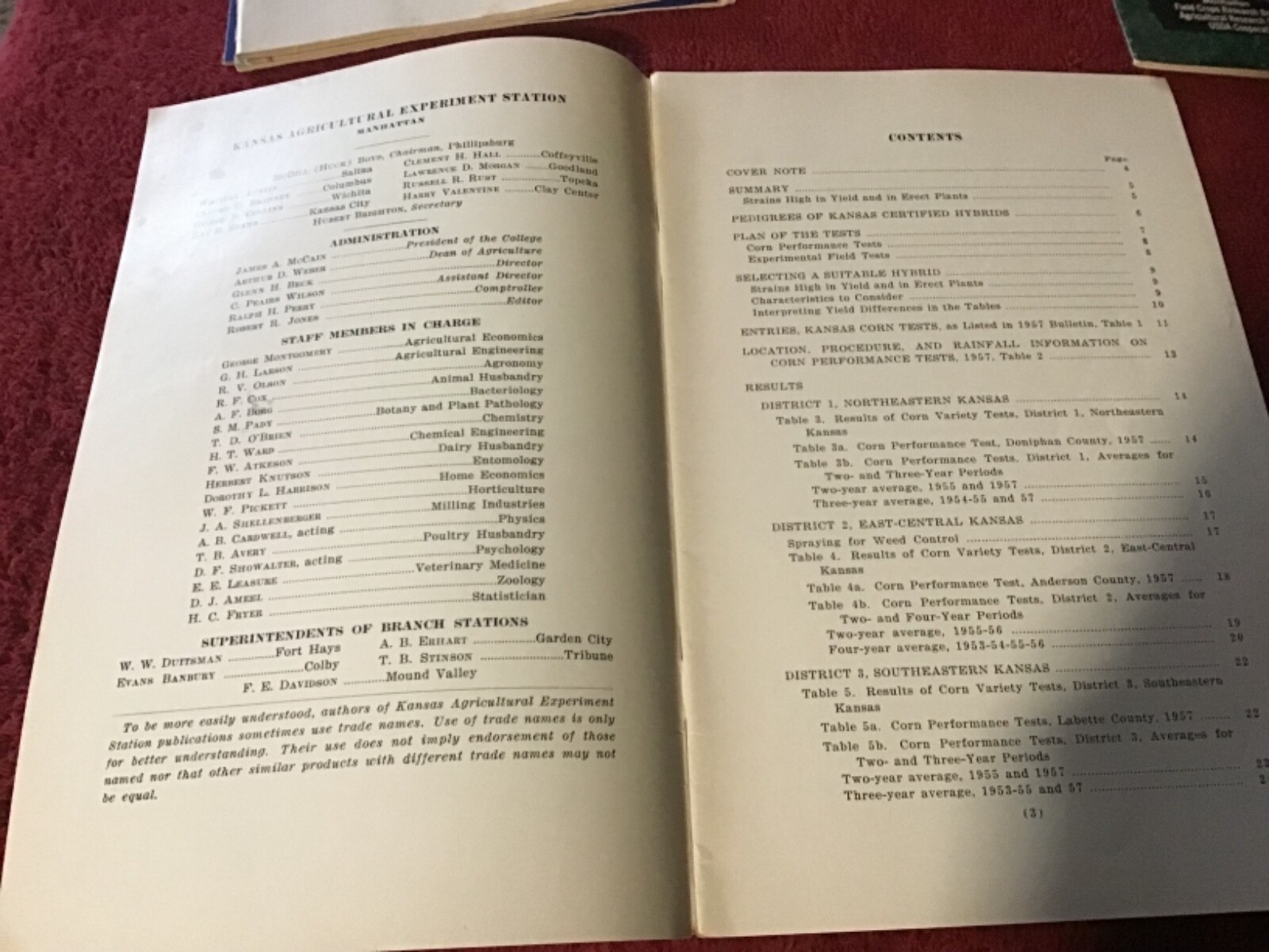 Lot of 6 1950’s Agricultural Experiment Station Bulletins