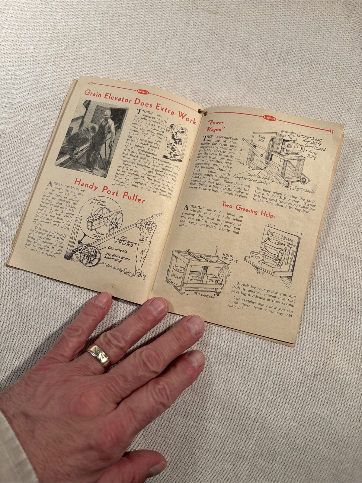 1944 SINCLAIR FARM TIME SAVERS BOOKLET, 3RD EDITION, SINCLAIR OIL PRODUCTS