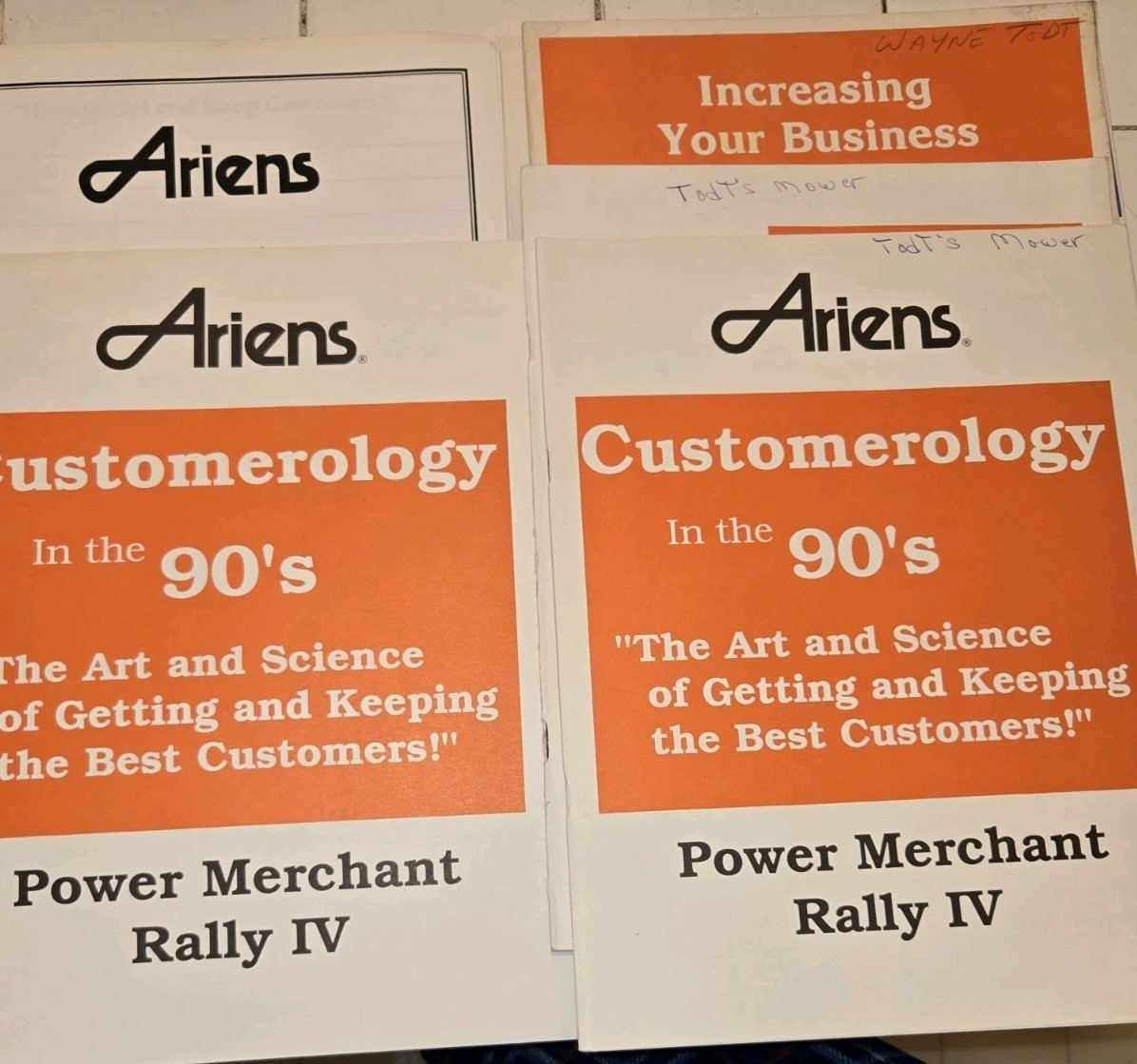 ARIENS POWER MRRCHANT RALLY IV CUSTOMEROLOGY IN THE 90S