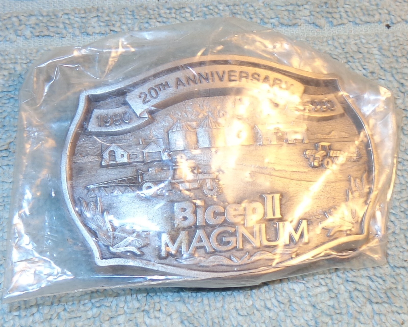 Bicep11 Magnum 20th Anniversary Pewter Belt Buckle Limited Edition Sealed Unused