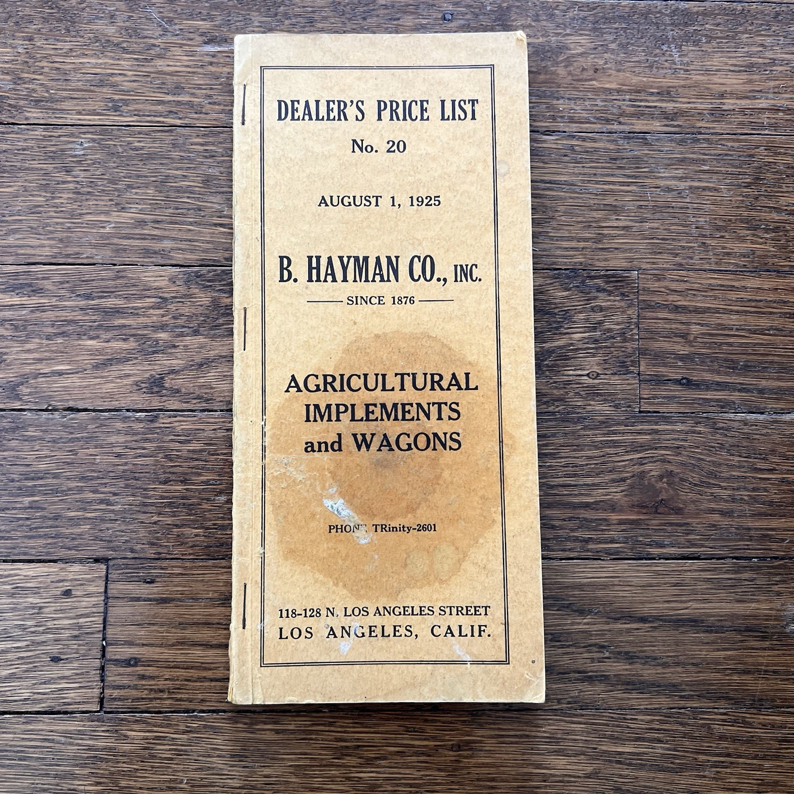 1925 B Hayman Catalog Los Angeles Farming Equipment Vintage Agriculture Rare