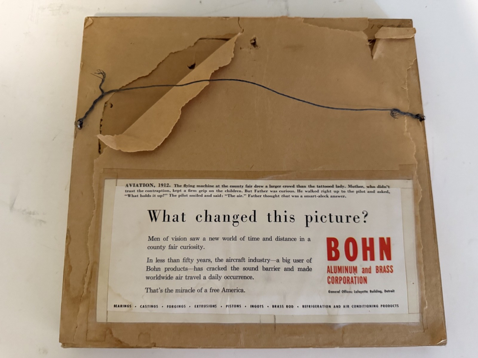 VINTAGE SATURDAY EVENING POST BOHN ALUMINUM AND BRASS CORPORATION PICTURE FRAMES