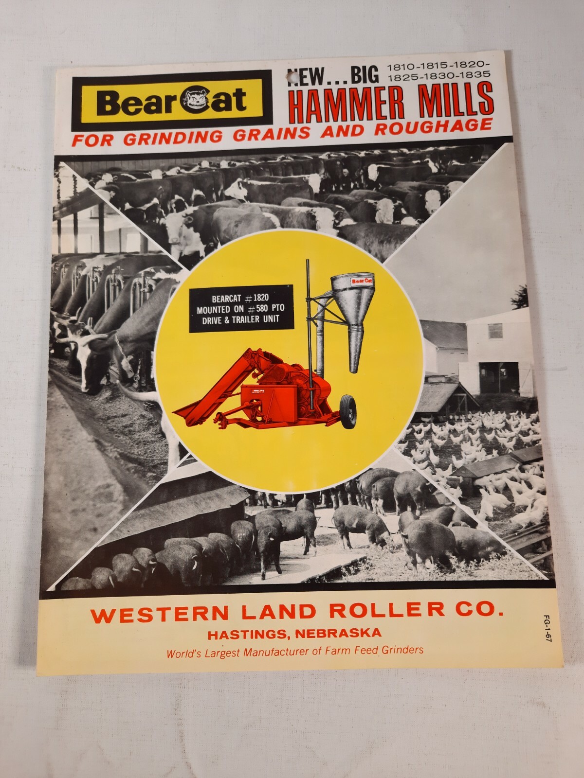 Bear cat hammer mills 1810 1815 1820 1825 1830 1835 brochure Western. Nebraska