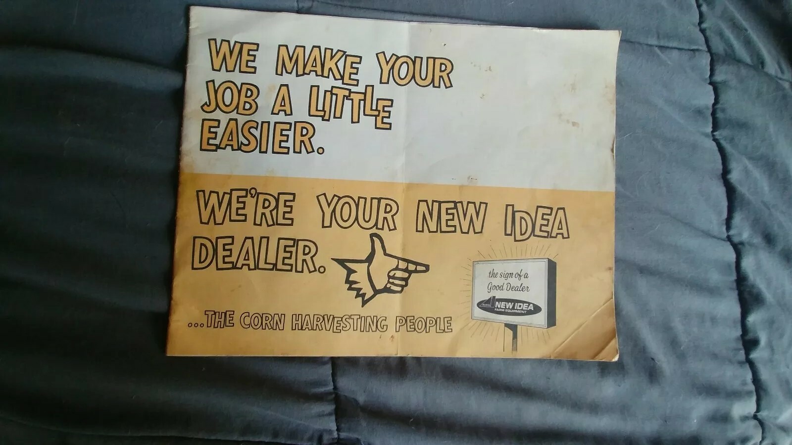 VINTAGE 60&rsquo;s NEW IDEA CORN HARVESTING EQUIPMENT ADVERTISING CATALOG TRACTOR