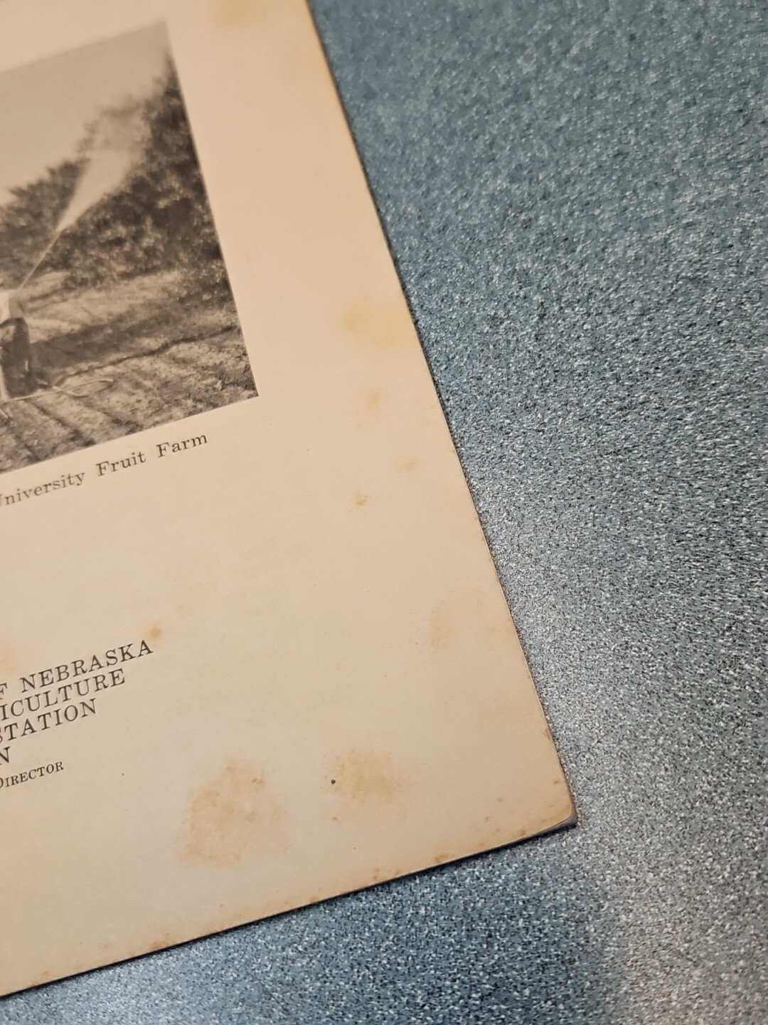 University of Nebraska Booklet Spraying Tree Fruits 1932
