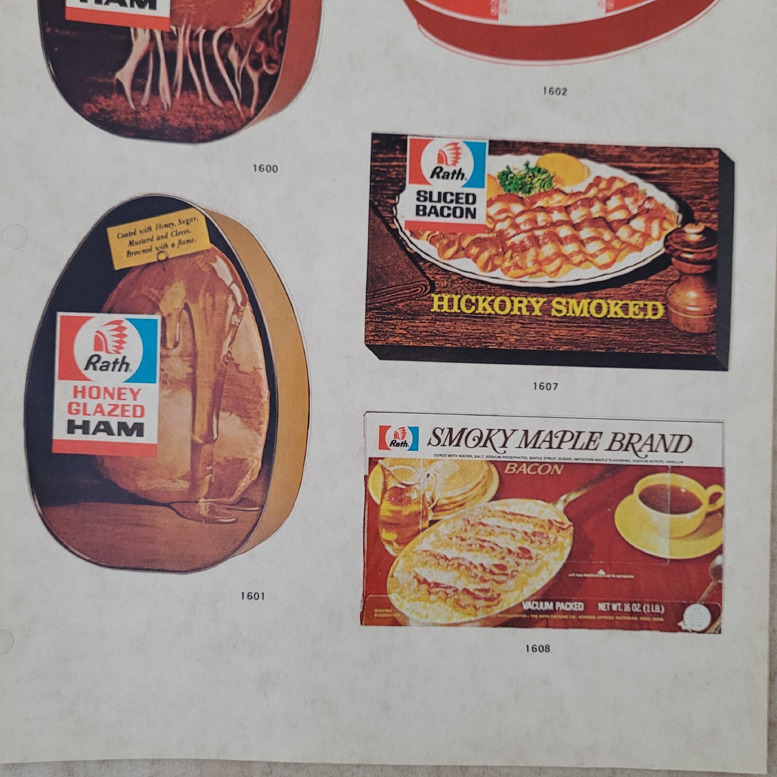 Rath Packing Stickers Iowa Ham Golden Harvest Lot Waterloo Iowa Vintage Pork Ad