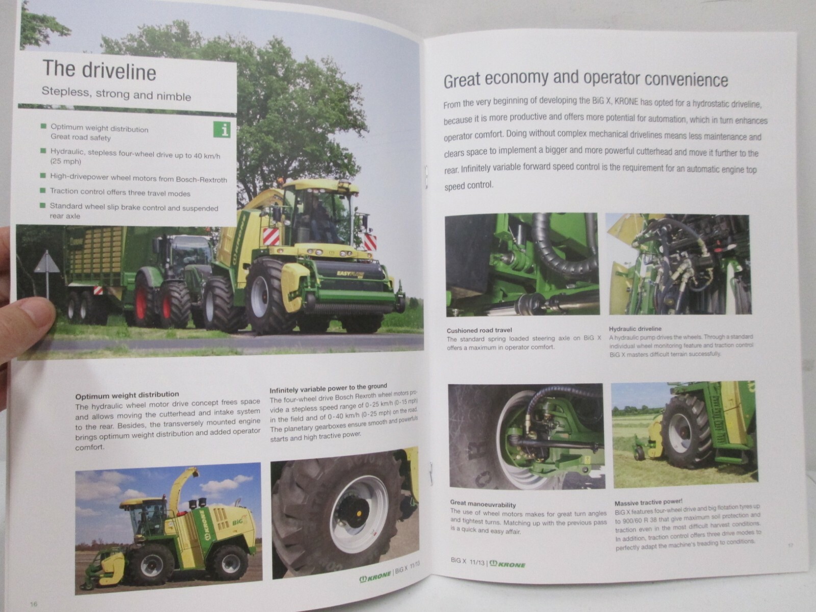 Krone Big X Precision Chop Forage Harvester Tractor Sales Brochure Ag 2013 Specs