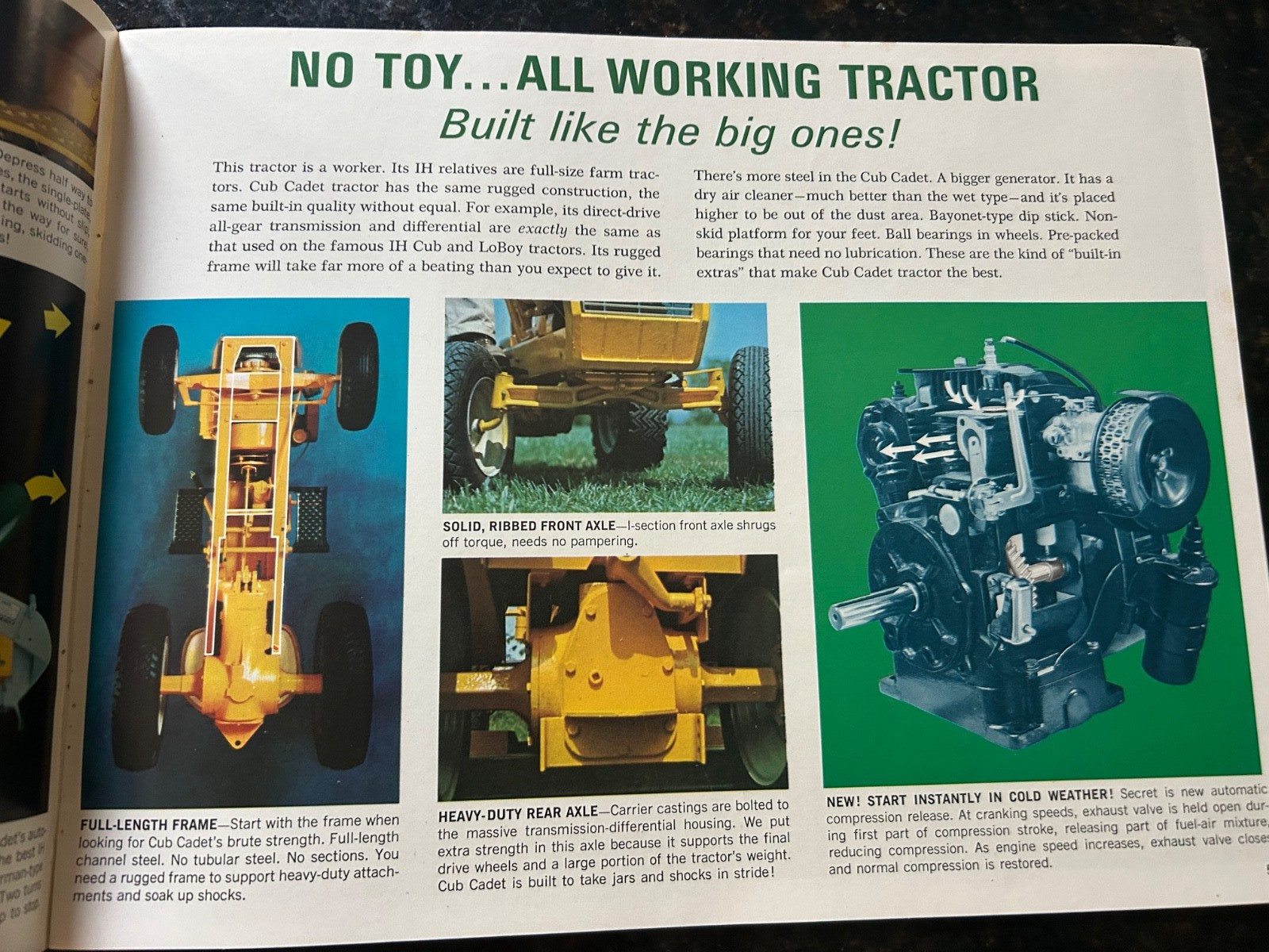 Vintage Cub Cadet Brochure Advertising Catalog & Attachment Guide International
