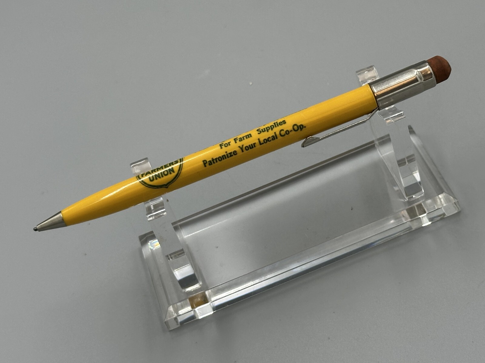 Vintage FARMERS UNION Advertising Mechanical Pencil