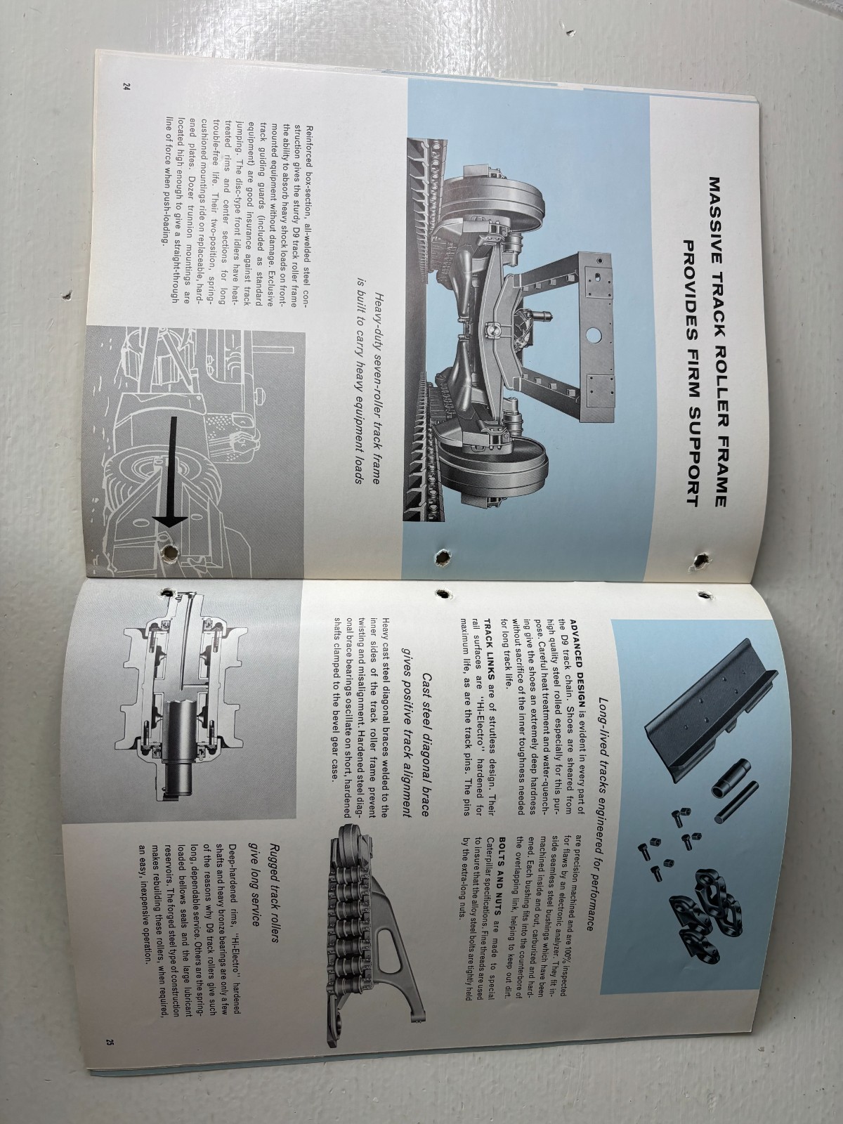 Caterpillar The Cat D9 Series D Tractor Brochure 1956 Vintage 31 Pages
