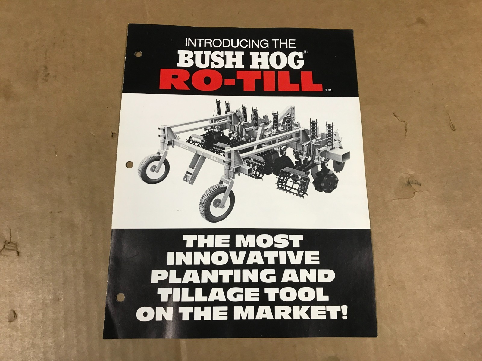 Vintage Bush Hog Ro-Till Salesman Brochure