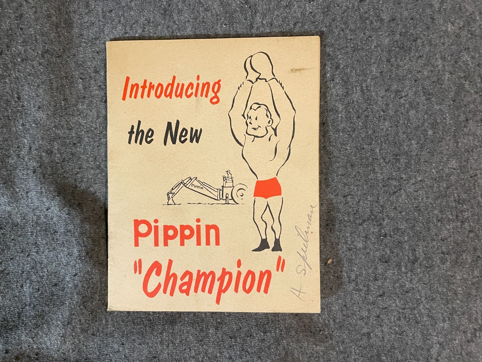 1950&rsquo;s Pippin Backhoes Tractors Brochure Introducing the Champion Vintage