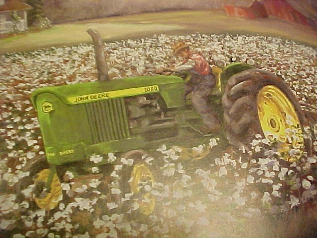 14&Prime; X 17&Prime; JOHN DEERE COTTON FIELD COLOR PRINT BY JUDY RICHARDSON NEW ******