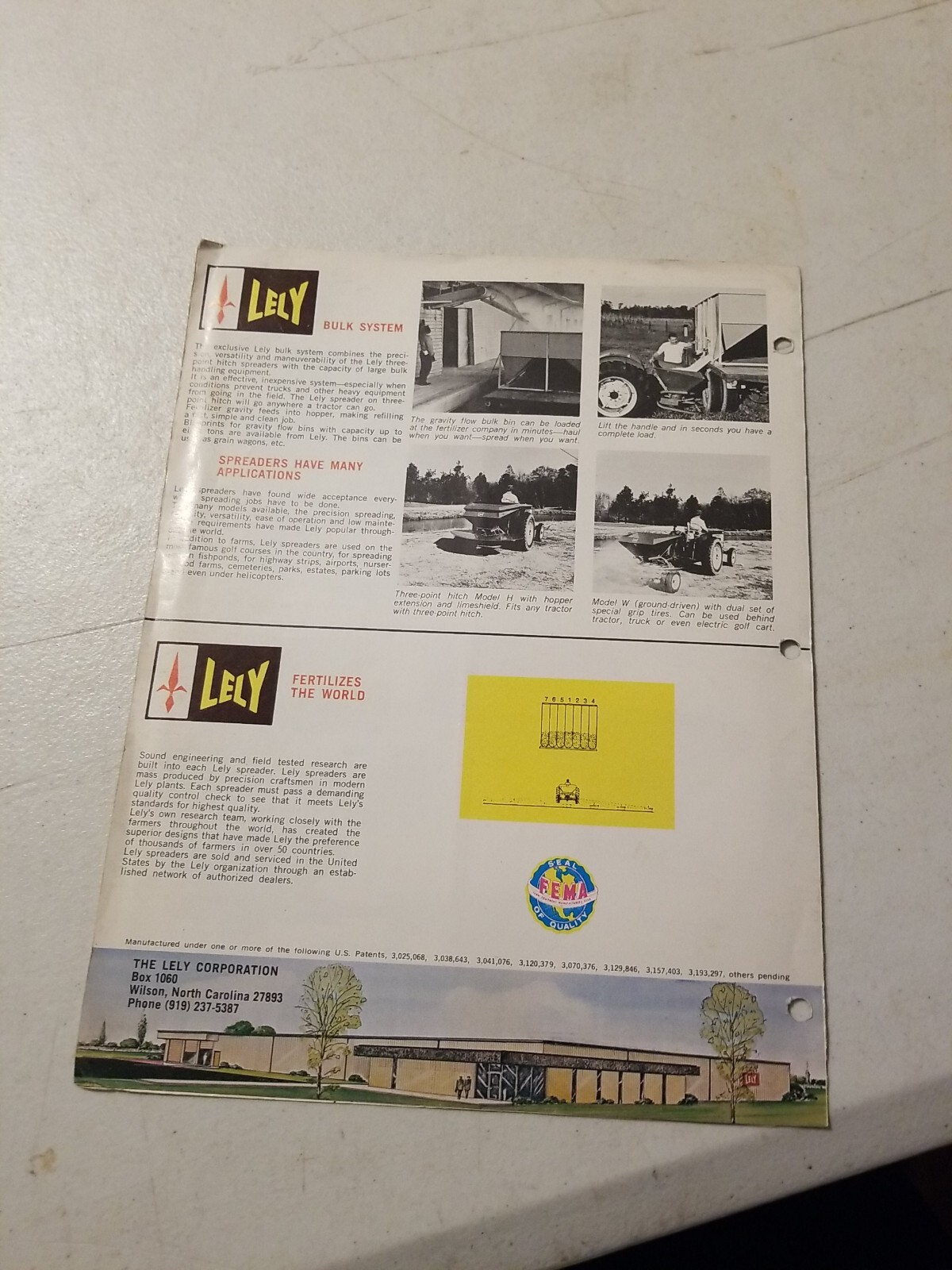 Vintage Lely Precision Spreaders Sales Brochure. Agriculture Farming