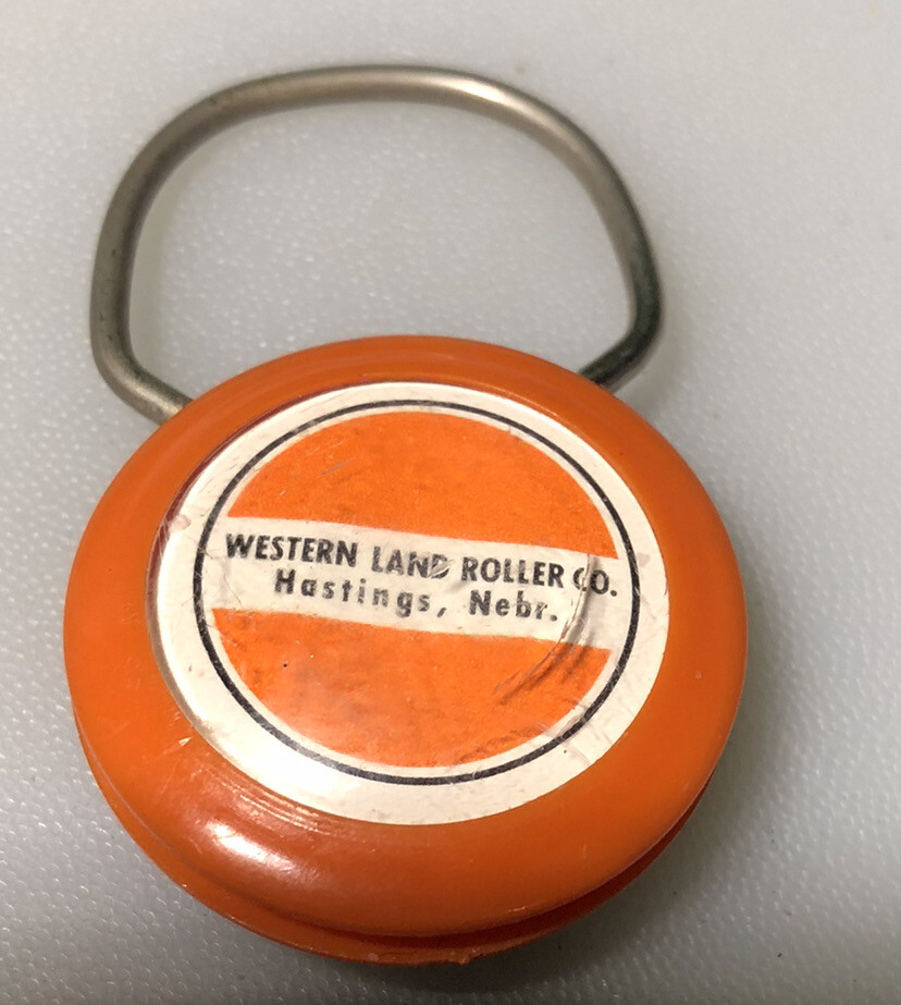 Hastings Nebraska Western Land Roller Co Bearcat Ag Farming Vintage Keychain