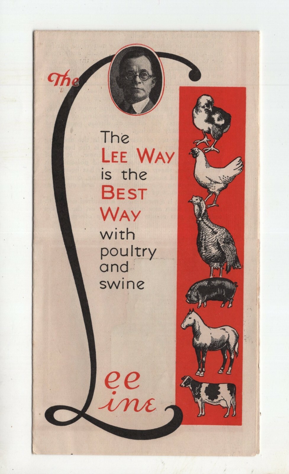 Mid-Century Brochure – « The Lee Way is the Best Way with Poultry and Swine »