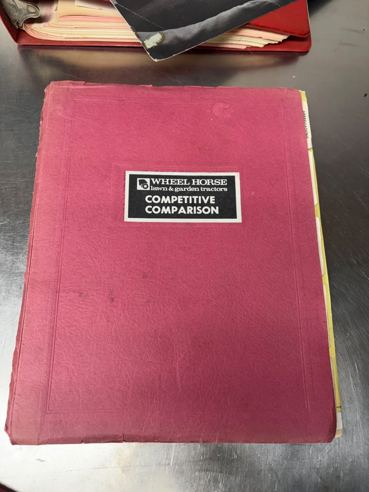 VIntage Wheel Horse Dealer Sales Guide Manual Attachment Guides & Brochures