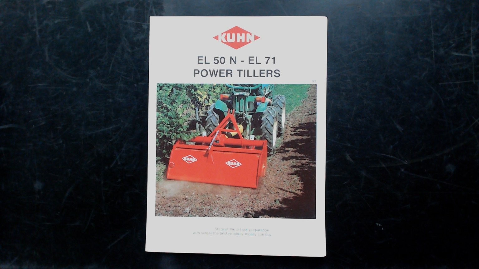 Kuhn EL 50 N EL 71 Power Tillers Vintage Agricultural Brochure