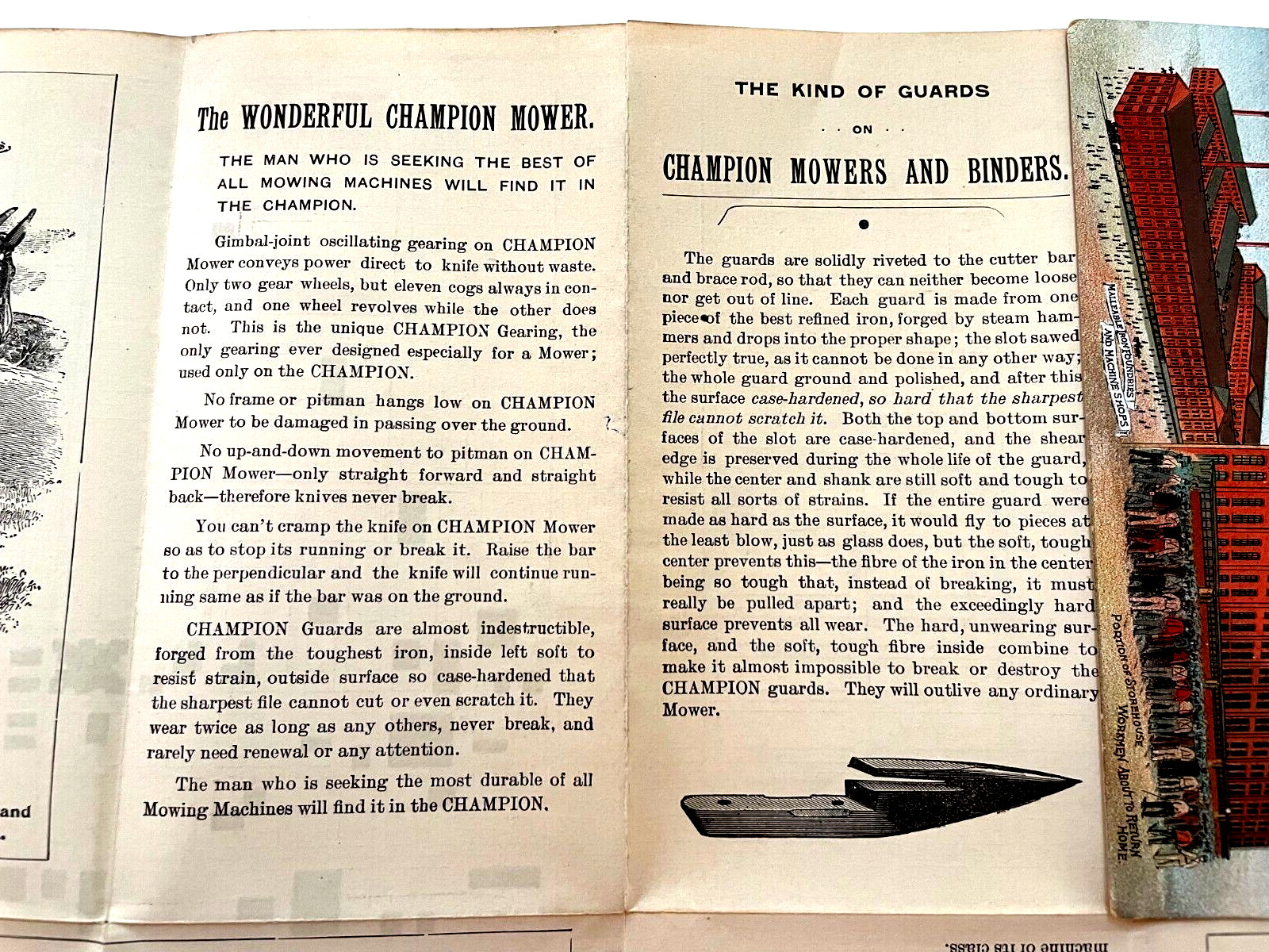 Fantastic Victorian Trade Brochure & Map « The Warder Bushnell & Glessner Co » *