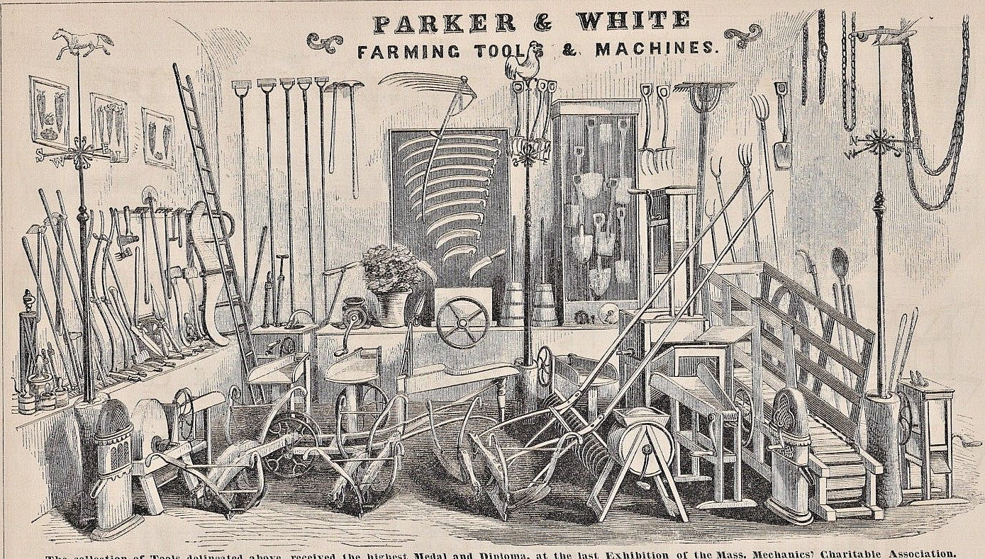 1900 Parker & White Farming Tools & Machines Boston Advertising A11o