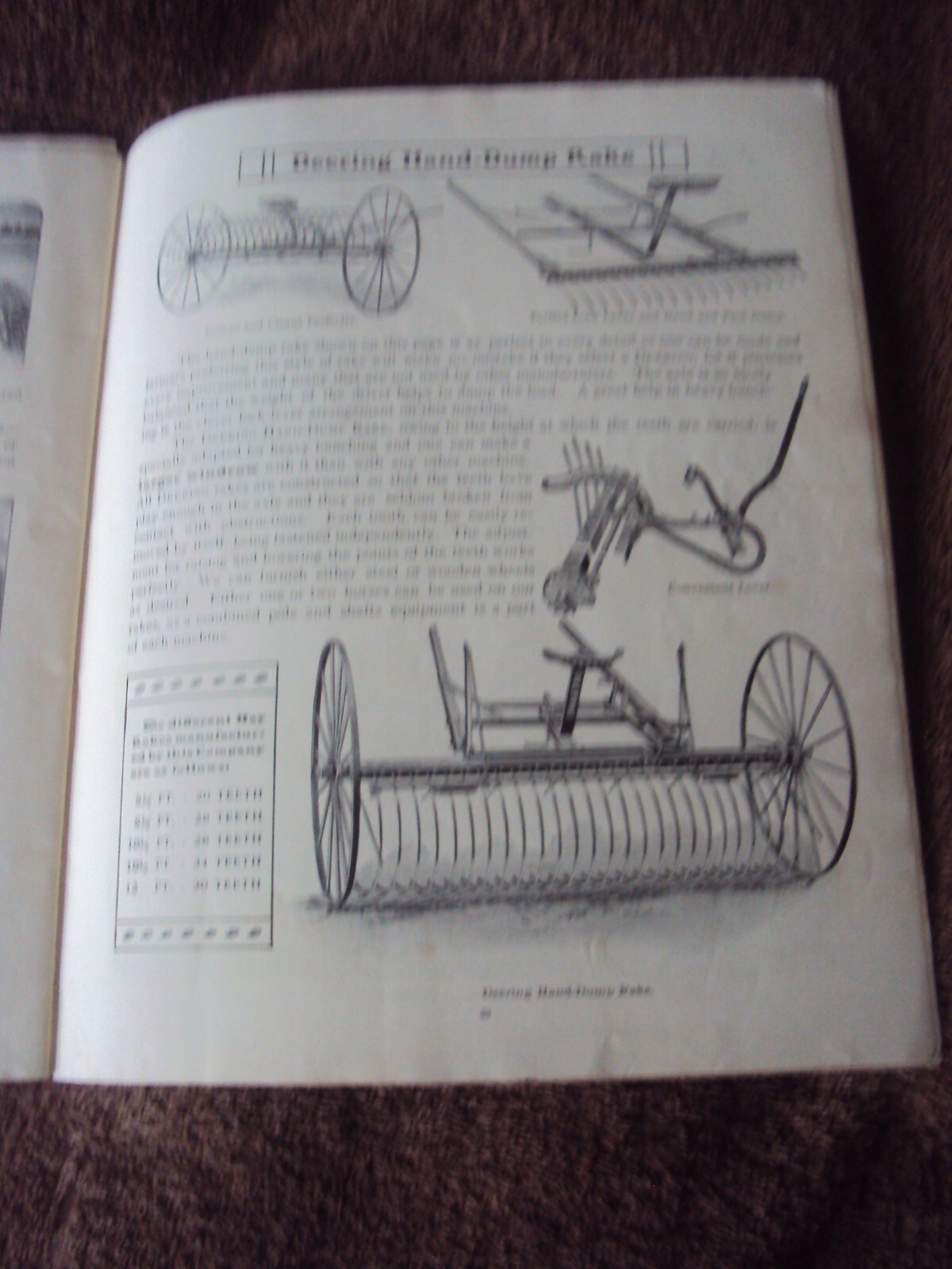 1901 Deering Harvesting Machinery Catalog 36 page SB