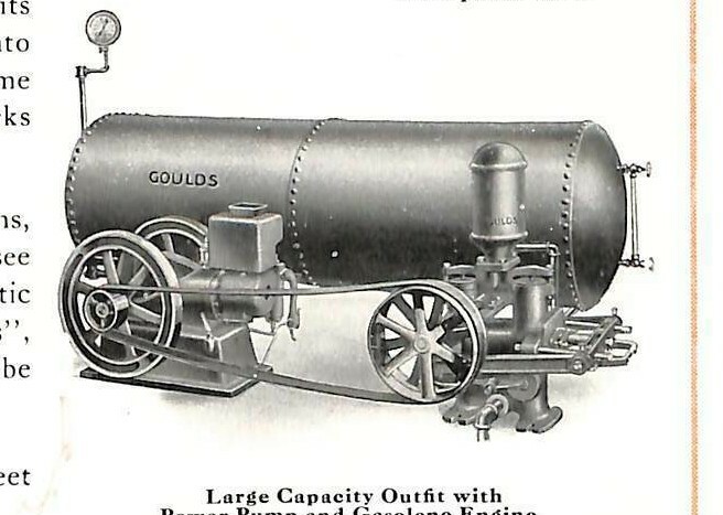Goulds Pumps Spray Windmill Pneumatic Pressure Tank Advertising Seneca Falls NY