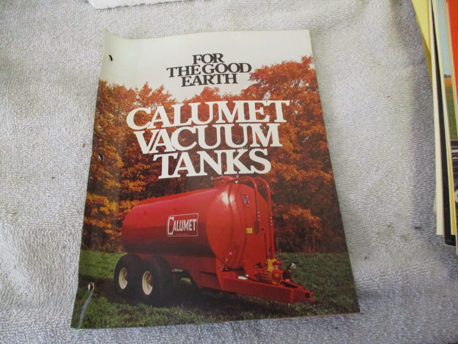 CALUMET LIQUID MANURE VACUUM TANKS PUMP SOIL INJECTOR SALES BROCHURE PAMPHLET