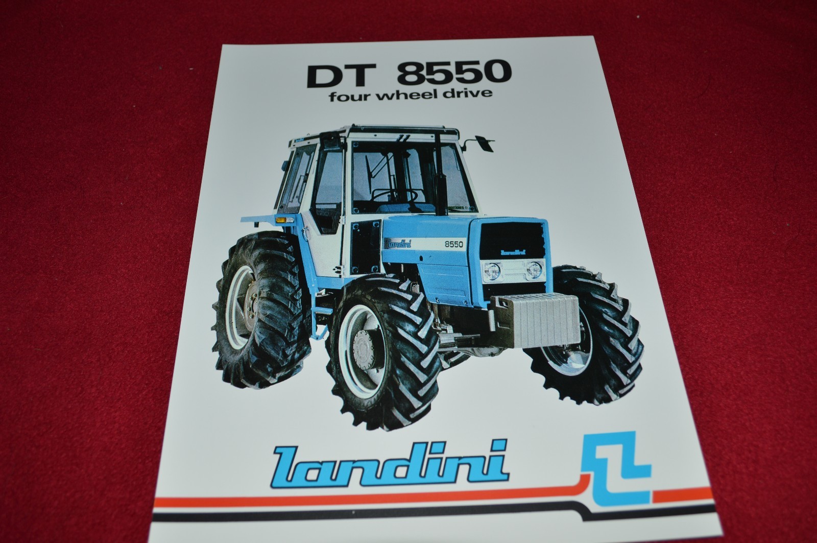 Landini DT 8550 Four Wheel Drive Tractor Dealers Brochure L11/1183/10-1 LCOH