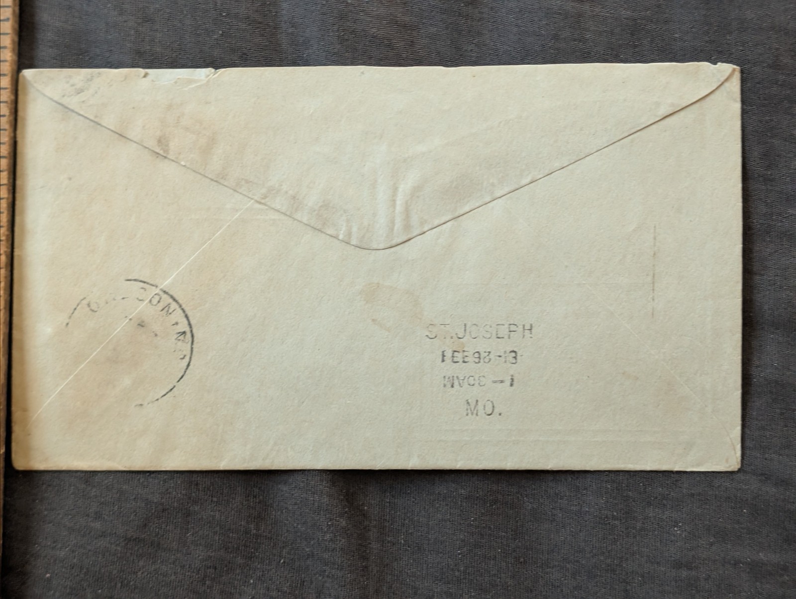 Antique Jamesport Poland hog farm advertising envelope