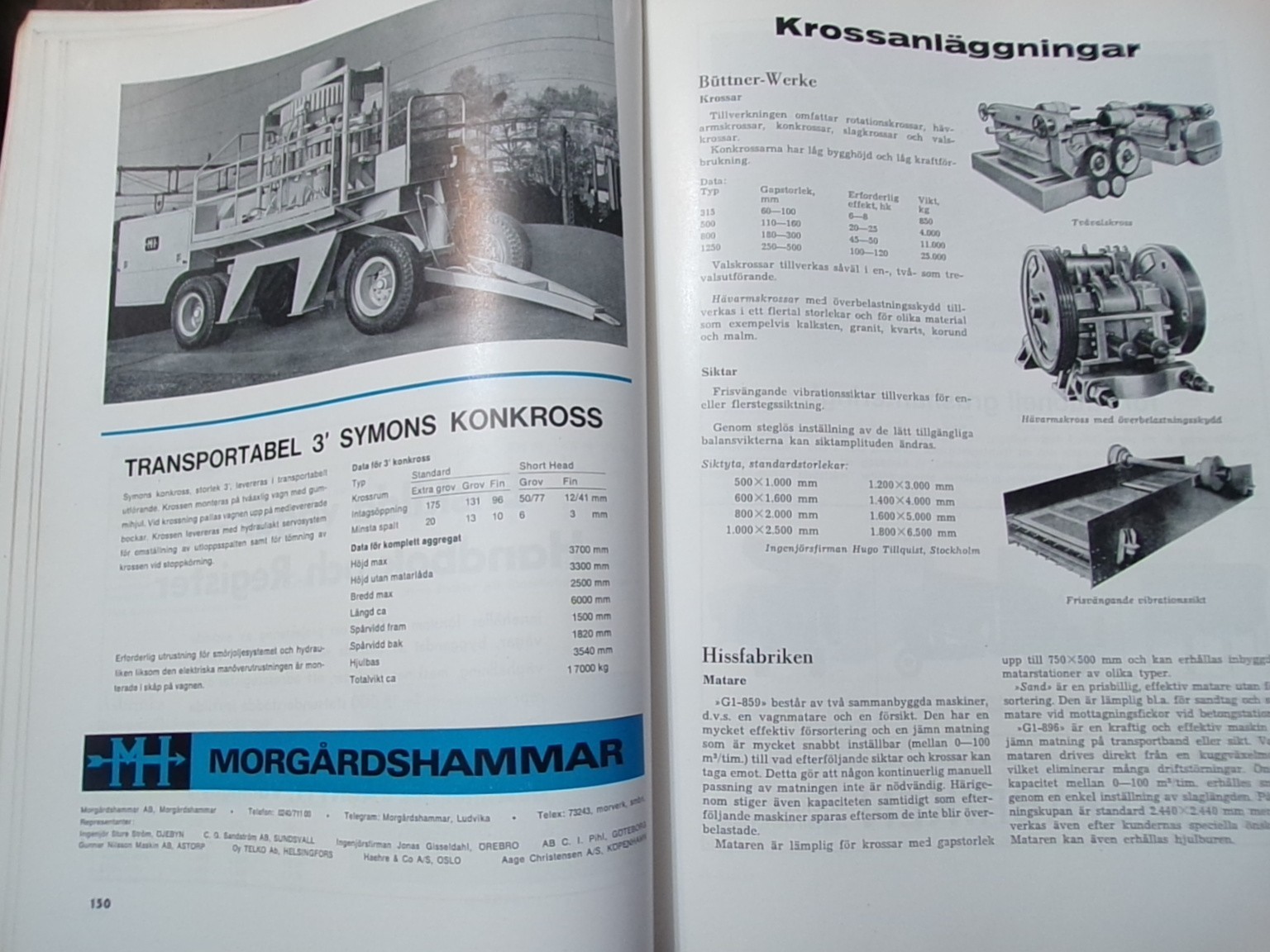 Contracted Machines Catalog, 1966, from Stockholm Sweden, in Swedish