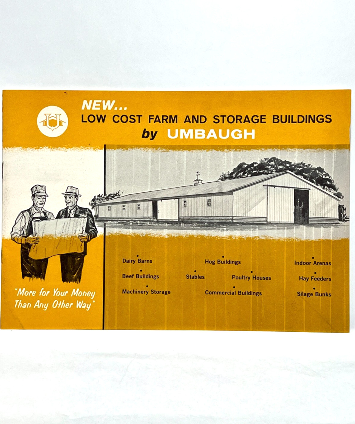 Vintage Umbaugh Low Cost Farm and Storage Buildings Paper Advertising Brochure