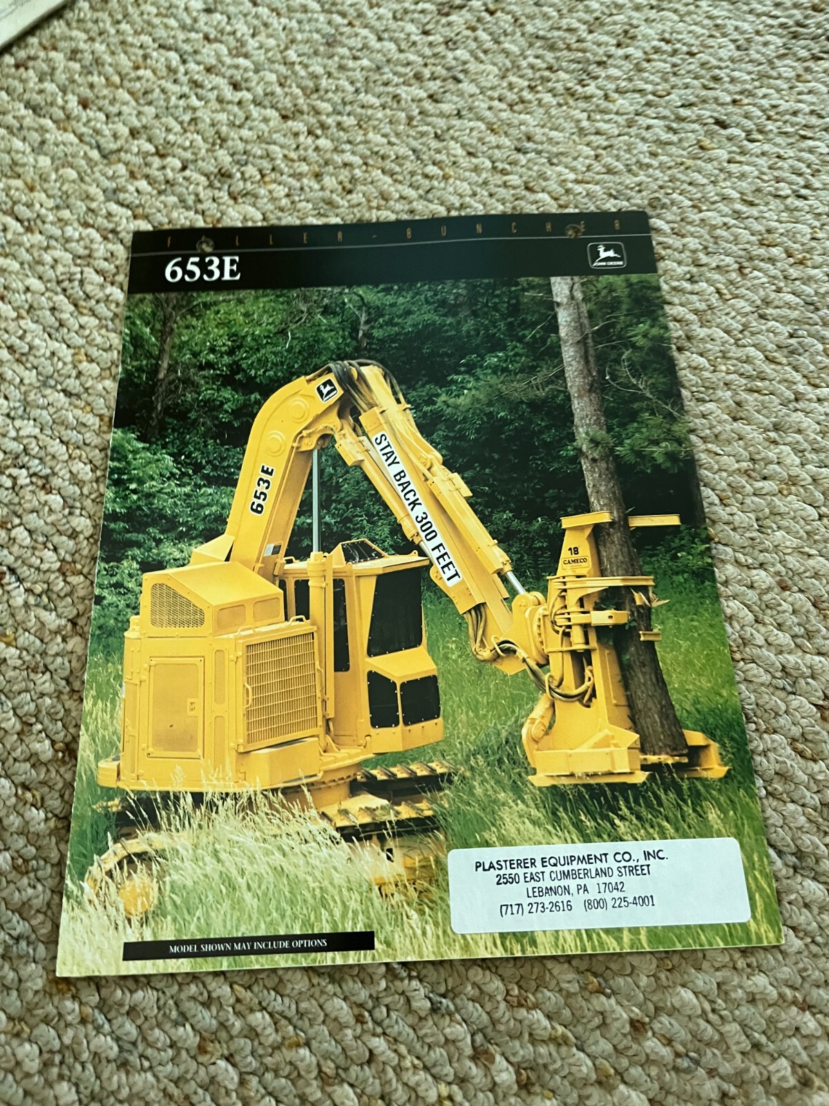 John Deere 653E Feller Buncher For 1994 Brochure FCCA