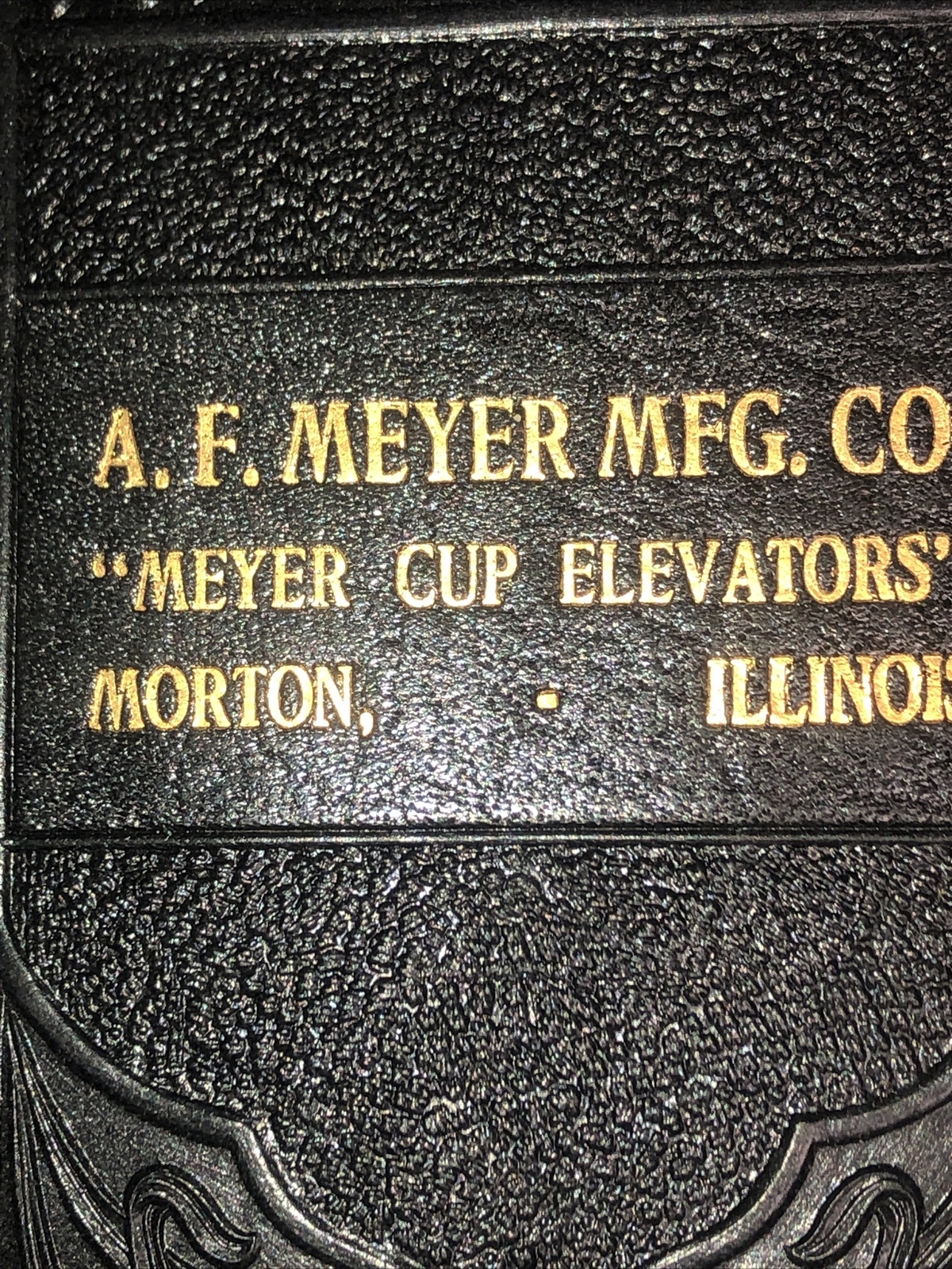 A. F. Meyer Mfg Company Cup Elevators Catalog Book Morton IL Original 1925