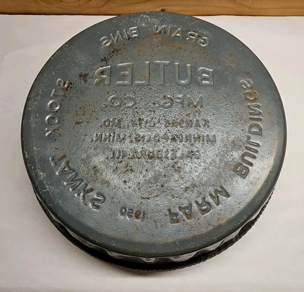 1950 Butler Mfg. Co. Grain Bin Advertising Grain Livestock Pan Vintage