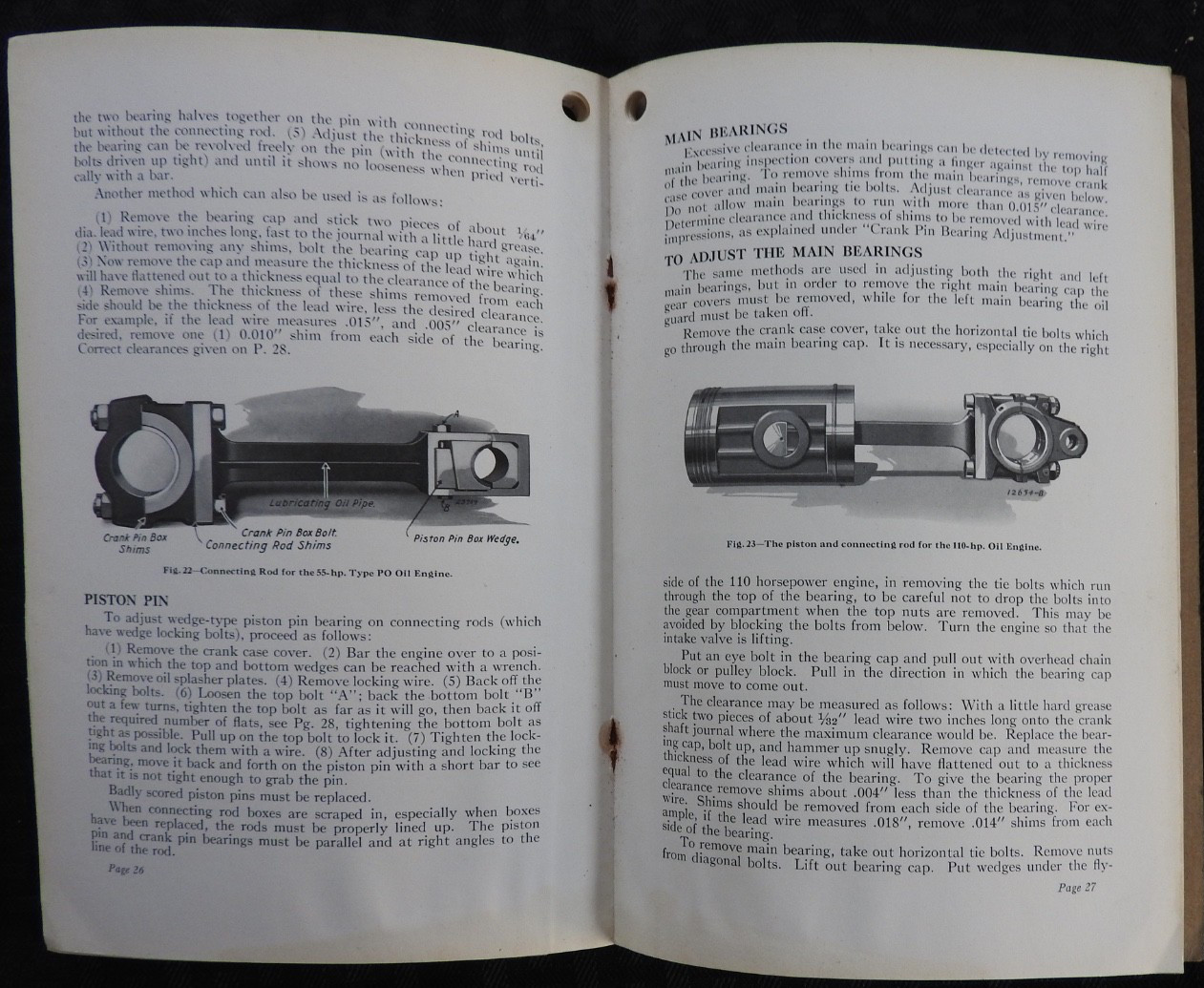 1927 Ingersoll-Rand « TYPE PO » Hit-N-Miss Oil Engines Operators Manual ORIGINAL!