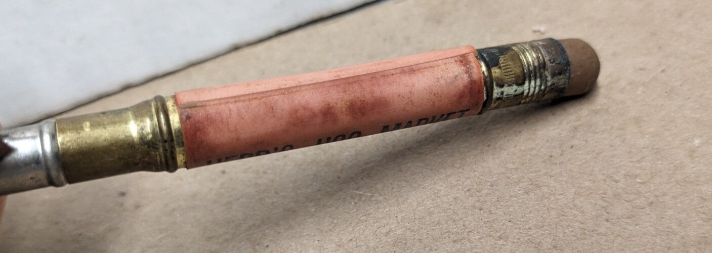 Vintage Herb&rsquo;s Hog Market Phone 1 Elkhorn Iowa Ia Bullet Pencil