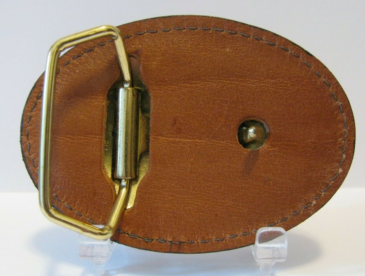 *Levasole Animal Cow Cattle Swine Pig Sheep Dewormer Leather Belt Buckle Ag Farm