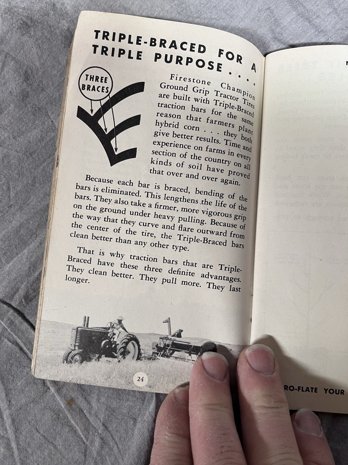 Vintage 1947 Firestone Farm Guide Brochure Farm Advertising Booklet