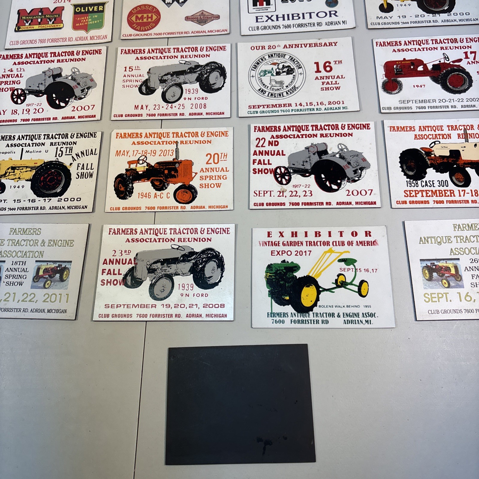 21 Farmers Antique Tractor And Engine Association Show Magnets, Adrian, Michigan
